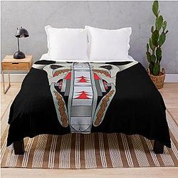 Demon Machine Head Throw Blanket
