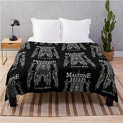 Machine Head Darkness Within Throw Blanket