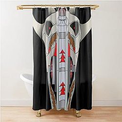 Demon Machine Head Shower Curtain