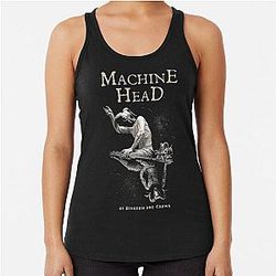 Machine Head Of Kingdom and Crown Racerback Tank Top