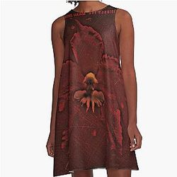 Machine Head the burning red A-Line Dress