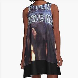machine head purple Essential A-Line Dress