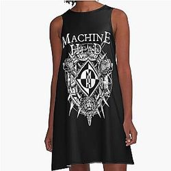 Machine Head Lion A-Line Dress