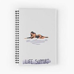 madison beer life support with words Spiral Notebook