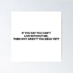 Madison Beer Dead Merch Lyric Appreciation Poster