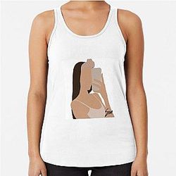 Madison Beer sticker  Racerback Tank Top