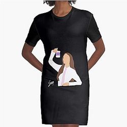 Madison Beer Sticker  Graphic T-Shirt Dress