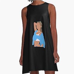 Madison Beer sticker  A-Line Dress