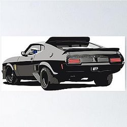 Mad Max Interceptor - last of V8 - MFP Poster
