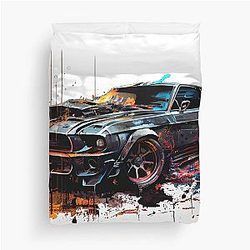 Mad Max Mustang Duvet Cover