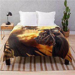 Mad Max Post-Apocalyptic race Throw Blanket