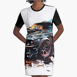 Mad Max Mustang Graphic T-Shirt Dress