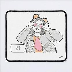 funny face cute mad max girl Mouse Pad