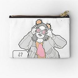funny face cute mad max girl Zipper Pouch