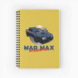 Mad Max Movie Intrerceptor Spiral Notebook