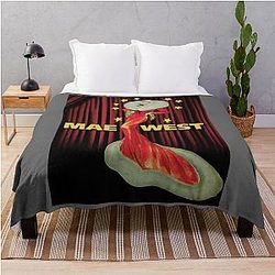 Mae West with a Classic Throw Blanket