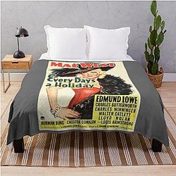 Mae West Every Day's Holiday Classic Throw Blanket