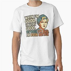 Retro Mae West Quote Vintage 70s Style Sass Classic T-Shirt