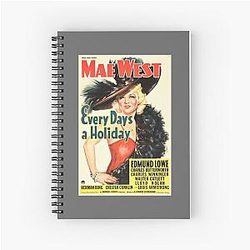 Mae West's Holiday Classic Spiral Notebook