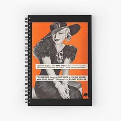 Mae West I'm No Angel 1930s movie Spiral Notebook