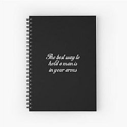Hold a Man! Mae West Quote Spiral Notebook
