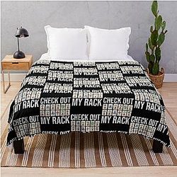 Funny Mahjong Player Quote Throw Blanket
