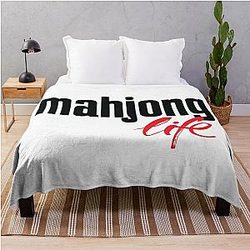 Mahjong Life Throw Blanket