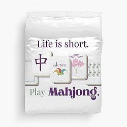 Mahjong Duvet Cover