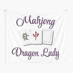 Mahjong Dragon Lady Tapestry