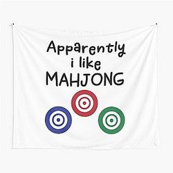 Apparently I Like Mahjong Tapestry