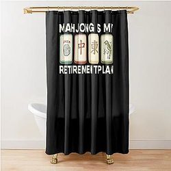 Mahjong Is My Retirement Plan Shower Curtain