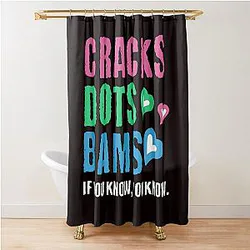 Cracks, Mahjong, Funny, Colorful Shower Curtain