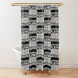 I'd Rather Be Playing Mahjong Shower Curtain