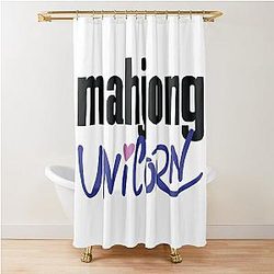 Mahjong Unicorn Shower Curtain