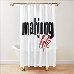 Mahjong Life Shower Curtain
