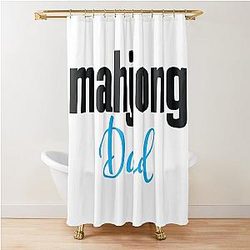 Mahjong Dad Shower Curtain