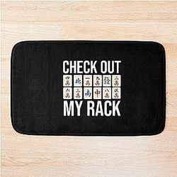 Funny Mahjong Player Quote Bath Mat