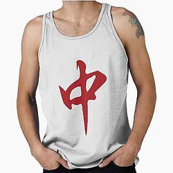 Red Mahjong Hongzhong Tile It's Time! Tank Top
