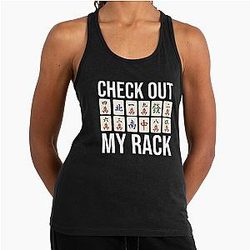 Funny Mahjong Player Quote Tank Top