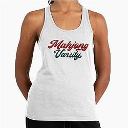 Mahjong Is Cheaper Than Therapy Light Racerback Tank Top