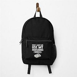 Don't Make Me Use My Mahjong Voice Mahjong Player Backpack