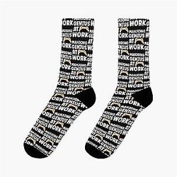 Mahjong Genius at Work - Funny Mahjong Quote Socks
