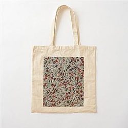 Mahjong Tiles Cotton Tote Bag
