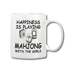 Happiness Is Playing TTPM2304 Mahjong Mugs