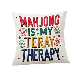 Mahjong Is Teray Therapy TTPM2304 Mahjong Pillows Cover