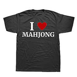 I Love Mahjong Pattern Retro NTAN2304 Mahjong T-Shirts