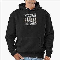 I'd Rather Be Playing Mahjong Pullover Hoodie
