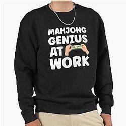 Mahjong Genius at Work Funny Mahjong Player Quote Sweatshirt
