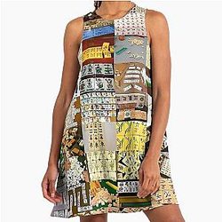 Mahjong A-Line Dress