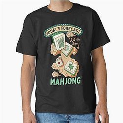 Mahjong Tiles Cartoon Classic T-Shirt